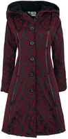 Poizen Industries - Manteau Mansion - Manteaux - Femme - rouge noir