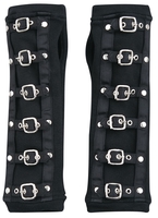 Poizen Industries - Mitaines Buckle Cuffs - Mitaines montantes - Femme - noir