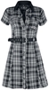 Poizen Industries - Robe Adelaide - Robe courte - Femme - noir gris blanc