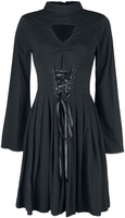 Poizen Industries - Robe Stranger - Robe mi-longue - Femme - noir