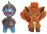 Pokémon - Battle Figure Pack - Vulpix & Larvitar - Figurine articulée - Unisexe - multicolore