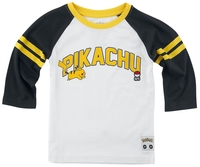Pokémon - Enfants - Pikachu 025 - Manches longues - Unisexe - noir blanc