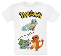 Pokémon - Enfants - Trio Original - T-shirt - Unisexe - blanc