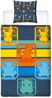 Pokémon - Patchwork - Bettwäsche - Parure de lit - Unisexe - multicolore