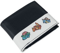 Pokémon - Pixel Starter - Portefeuille - Unisexe - noir blanc