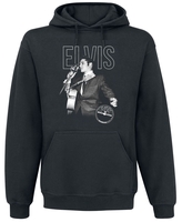 Presley,  Elvis - Logo Portrait - Sweat-shirt à capuche - Homme - noir