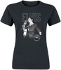 Presley,  Elvis - Logo Portrait - T-Shirt Manches courtes - Femme - noir