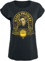Presley,  Elvis - Studio Portrait - T-Shirt Manches courtes - Femme - noir
