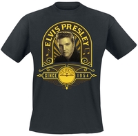 Presley,  Elvis - Studio Portrait - T-Shirt Manches courtes - Homme - noir