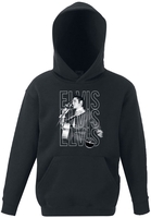 Presley,  Elvis - Triple Logo Portrait - Sweat-Shirt à capuche - Unisexe - noir