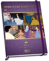Princesses Disney - A5 Kalenderbuch 2023 - Agenda - Unisexe - multicolore