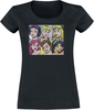 Princesses Disney - POP Princess - T-Shirt Manches courtes - Femme - noir