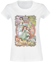 Princesses Disney - Princesses - T-Shirt Manches courtes - Femme - blanc