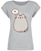 Pusheen - Hi Bye - T-Shirt Manches courtes - Femme - gris chiné