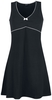 Pussy Deluxe - Robe Mini Pois - Robe mi-longue - Femme - noir blanc