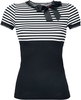 Pussy Deluxe - Stripey - T-Shirt Manches courtes - Femme - noir blanc