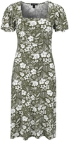 QED London - Corset Front Midi Dress - Robe mi-longue - Femme - vert blanc