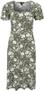 QED London - Corset Front Midi Dress - Robe mi-longue - Femme - vert blanc