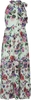 QED London - Floral Print Tie Neck Maxi Dress - Robe longue - Femme - multicolore