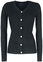 QED London - Gilet Col En V - Cardigan - Femme - noir