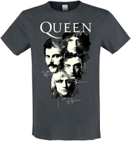 Queen - Amplified Collection - Autographs - T-Shirt Manches courtes - Homme - anthracite