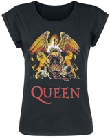 Queen - Blason Classique - T-Shirt Manches courtes - Femme - noir