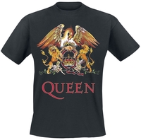 Queen - Blason Vintage - T-Shirt Manches courtes - Homme - noir