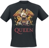 Queen - Blason Vintage - T-Shirt Manches courtes - Homme - noir