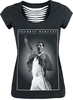 Queen - Freddie - Stage Photo - T-Shirt Manches courtes - Femme - noir