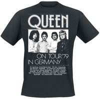 Queen - Germany Tour 79 - T-Shirt Manches courtes - Homme - noir