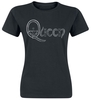 Queen - Logo - T-Shirt Manches courtes - Femme - noir