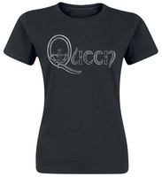 Queen - Logo - T-Shirt Manches courtes - Femme - noir