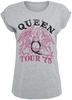 Queen - Tour 75 Crest - T-Shirt Manches courtes - Femme - gris chiné