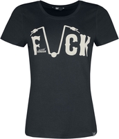 Queen Kerosin - F Everyone - T-Shirt Manches courtes - Femme - noir