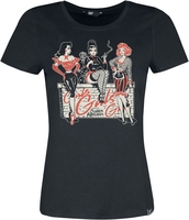 Queen Kerosin - Girls Girls Girls - T-Shirt Manches courtes - Femme - noir