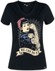 Queen Kerosin - We Can Do It - T-Shirt Manches courtes - Femme - noir