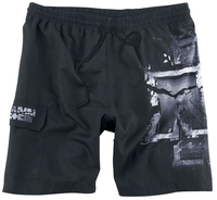 Rammstein - Broken Logo - Short de bain - Homme - noir gris