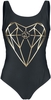 Rammstein - Diamant - Maillot de bain - Femme - noir