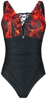 Rammstein - Flammes - Maillot de bain - Femme - noir
