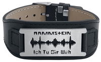Rammstein - Lame de rasoir « Ich Tu Dir Weh » - Bracelet en cuir - Homme - noir