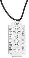 Rammstein - Lame de rasoir « Ich Tu Dir Weh » - Pendentif - Unisexe - couleur argent