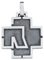 Rammstein - Logo Rammstein - Pendentif - Homme - couleur argent
