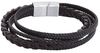 RED by EMP - Bracelet Cordes De Cuir - Bracelet en cuir - Unisexe - marron