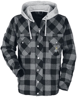 RED by EMP - Lumberjacket mit Kapuze - Veste mi-saison - Homme - noir gris