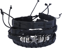 RED by EMP - Sternenmix - Set de bracelets - Unisexe - noir