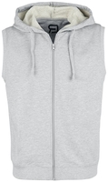 RED by EMP - Sweat À Capuche Gris Sans Manches - Veste - Homme - gris