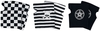 Rock Daddy - Mitaines - Lot De 3 Paires - Mitaines montantes - Unisexe - noir blanc