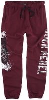 Rock Rebel by EMP - Bas De Jogging Avec Imprimé - Bas de survêtement - Homme - rouge