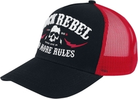 Rock Rebel by EMP - Basket de Baseball No More Rules - Casquette - Homme - noir rouge