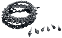 Rock Rebel by EMP - Clous - Set de bracelets - Unisexe - noir